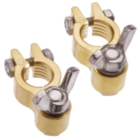 Projecta BT614H-P1 Forged Brass Heavy Duty Positive Wingnut Terminal 10mm