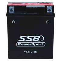 SSB YTX7L-BS Powersport Battery